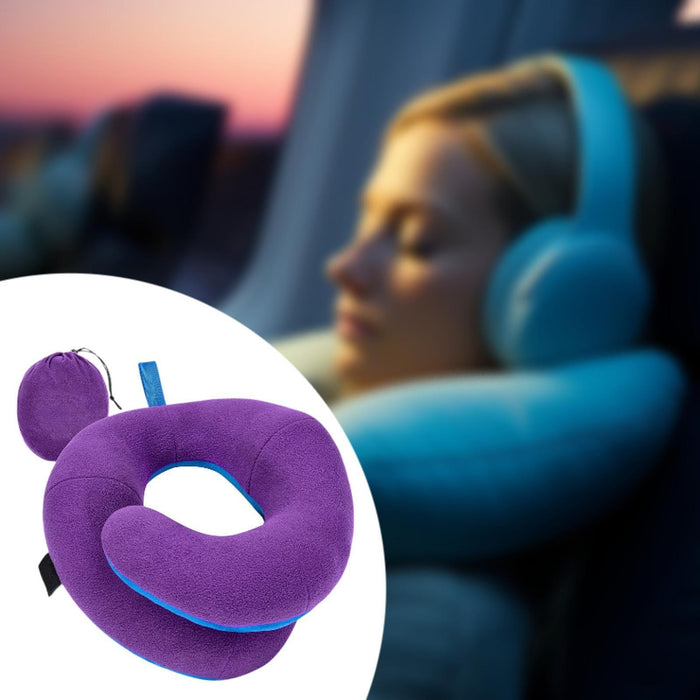 Airplane Travel Pillow Plane Accessories Neck Pillow for Traveling Car Train violet