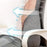 2Pcs Lumbar Pillow Car Seat Pillow for Long Sitting Travel Office Chair gray