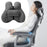 2Pcs Lumbar Pillow Car Seat Pillow for Long Sitting Travel Office Chair gray