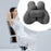 2Pcs Lumbar Pillow Car Seat Pillow for Long Sitting Travel Office Chair gray