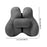 2Pcs Lumbar Pillow Car Seat Pillow for Long Sitting Travel Office Chair gray