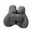 2Pcs Lumbar Pillow Car Seat Pillow for Long Sitting Travel Office Chair gray