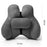 2Pcs Lumbar Pillow Car Seat Pillow for Long Sitting Travel Office Chair gray