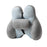 2Pcs Lumbar Pillow Car Seat Pillow for Long Sitting Travel Office Chair blue