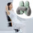 2Pcs Lumbar Pillow Car Seat Pillow for Long Sitting Travel Office Chair green