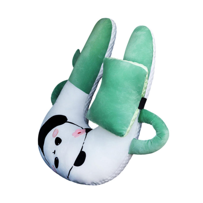 Crofta Travel Pillow for Car Seat Cushion Portable for Kids Adults Seat Belt Pillow Panda