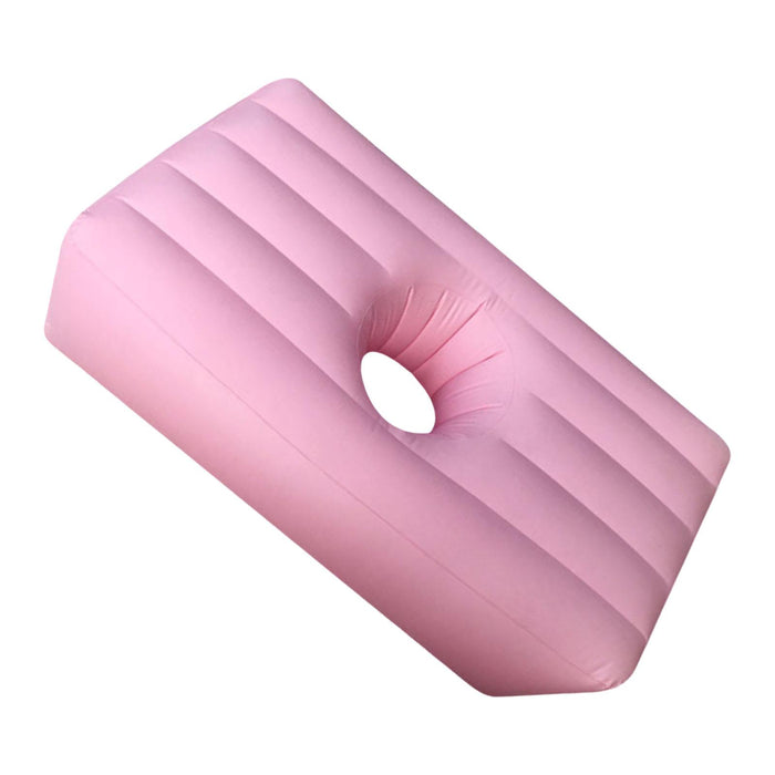 Crofta Inflatable Mattress Sleeping Butt Mattress for Yard Bedroom Living Room pink