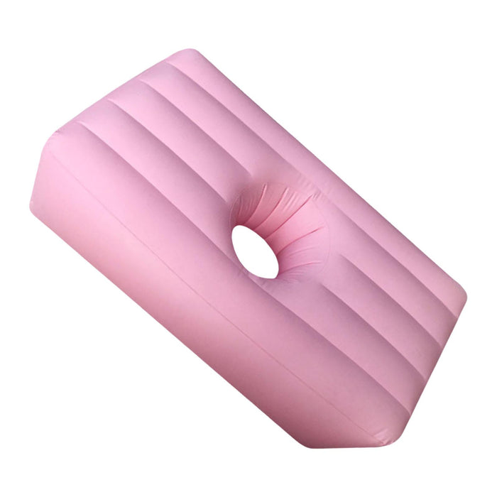 Crofta Inflatable Mattress Sleeping Butt Mattress for Yard Bedroom Living Room pink