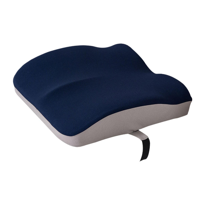 Crofta Memory Foam Seat Cushion Dual Use Back Support for Dining Chairs Outdoor Car Navy blue