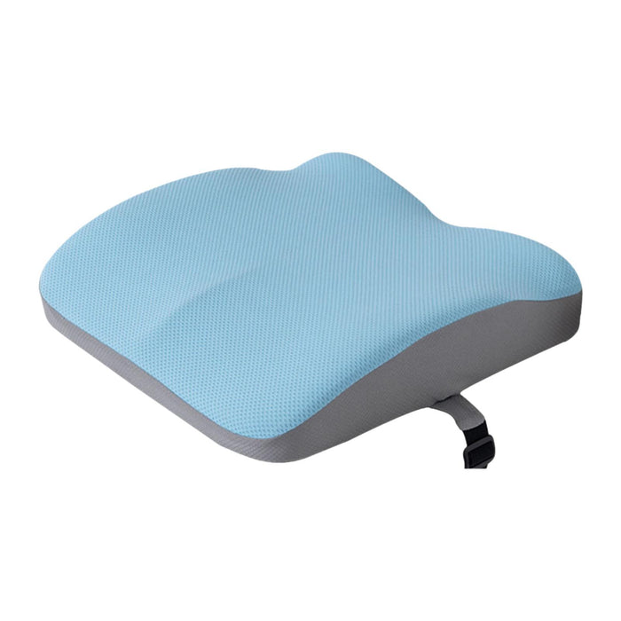 Crofta Memory Foam Seat Cushion Dual Use Back Support for Dining Chairs Outdoor Car blue