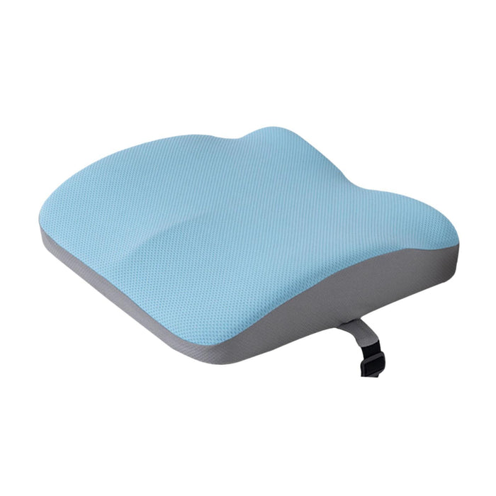 Crofta Memory Foam Seat Cushion Dual Use Back Support for Dining Chairs Outdoor Car blue