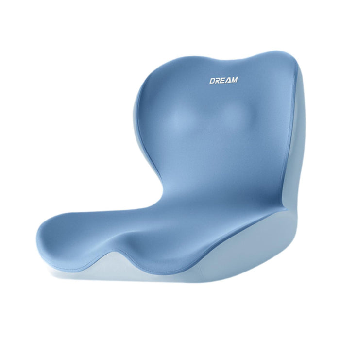 Crofta Memory Foam Seat Cushion Portable Back Rest for Gaming Chair recliner Office Blue