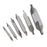 6pcs HSS Center Spotting Drill Bits Tool Center Combined Countersink Kit 60° High-speed Steel 1, 1.5, 2, 2.5, 3, 5mm