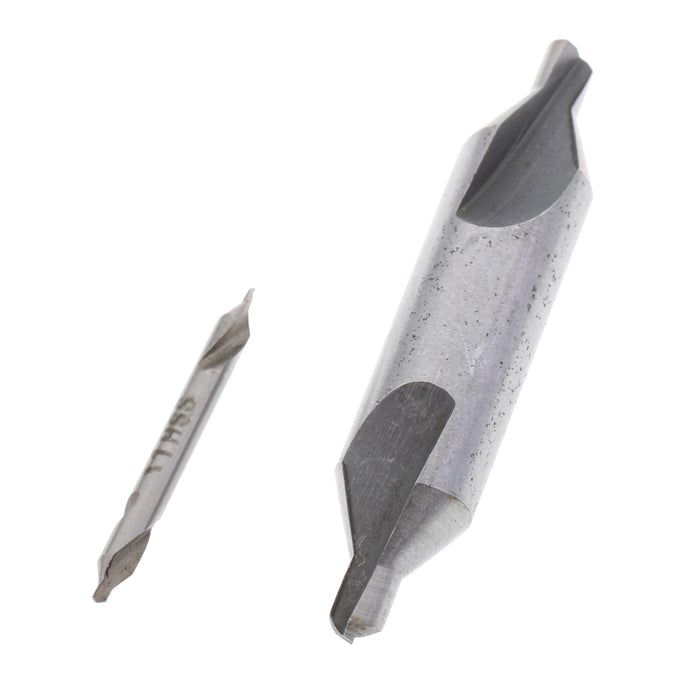 6pcs HSS Center Spotting Drill Bits Tool Center Combined Countersink Kit 60° High-speed Steel 1, 1.5, 2, 2.5, 3, 5mm