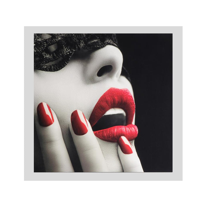 3Pcs Modern Art Oil Painting Canvas Picture Red Lips Wall Home Decor 40x40cm No Frame