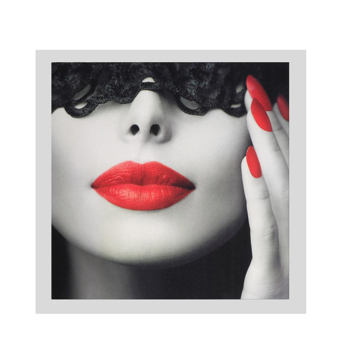 3Pcs Modern Art Oil Painting Canvas Picture Red Lips Wall Home Decor 40x40cm No Frame