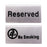 Crofta 100x 50mm Stainless Steel "No-smoking Signs /Reserved" Table Signs #1