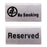 Crofta 100x 50mm Stainless Steel "No-smoking Signs /Reserved" Table Signs #1