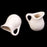 Crofta Micro Landscape Mini Vase Doll House Ceramics Decor Vase Set Milk White