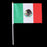 Crofta 12PCS Flag Flags Banner Hand Waving Flag National Pride Flag Mexico