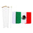 Crofta 12PCS Flag Flags Banner Hand Waving Flag National Pride Flag Mexico