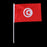 Crofta 12PCS Flag Flags Banner Hand Waving Flag National Pride Flag Tunisia