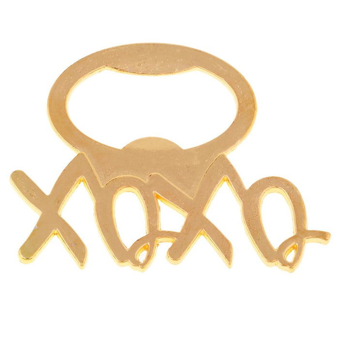 Crofta XO Gold Bottle Opener Favors Metal Wine Opener Wedding Favor Guest Gift