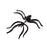 Crofta Women Jewelry Gift Fashion Big Black Spider Charm Ear Stud Piercing Earring