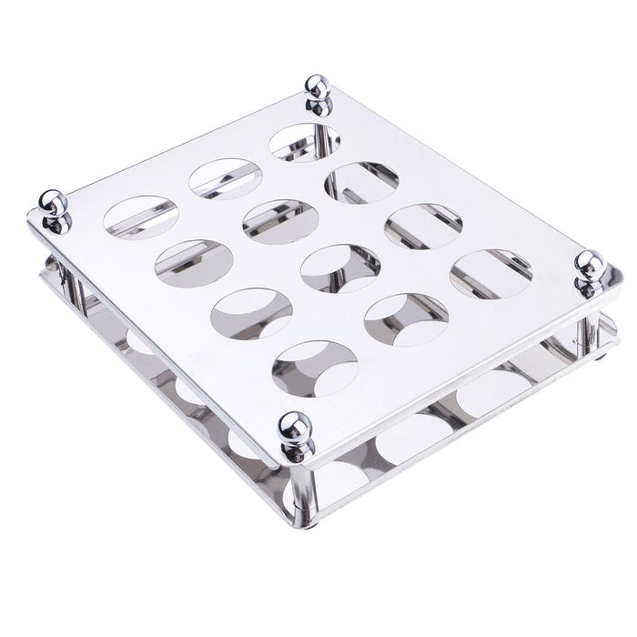 Crofta 12 Holes/6 Holes Liquor Cup Holders Wine Racks Stainless Steel Wine Rack  #2