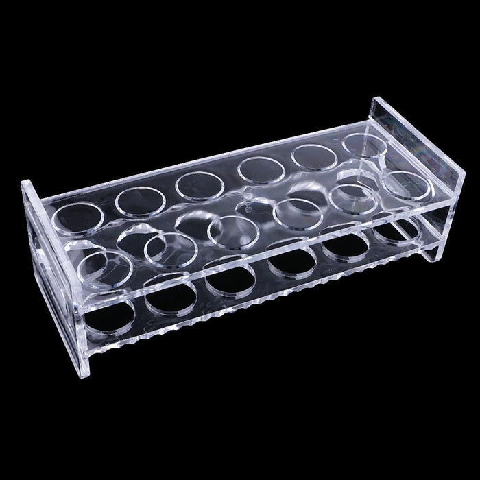 Crofta 12 Holes Liquor Cup Holders Bar Party Tools Wine Racks Acrylic Wine Racks