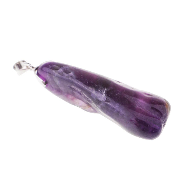 1 Piece Natural Amethyst Crystal Stone Pendant Handmade Reiki Lucky Necklace Pendant Woman Gift