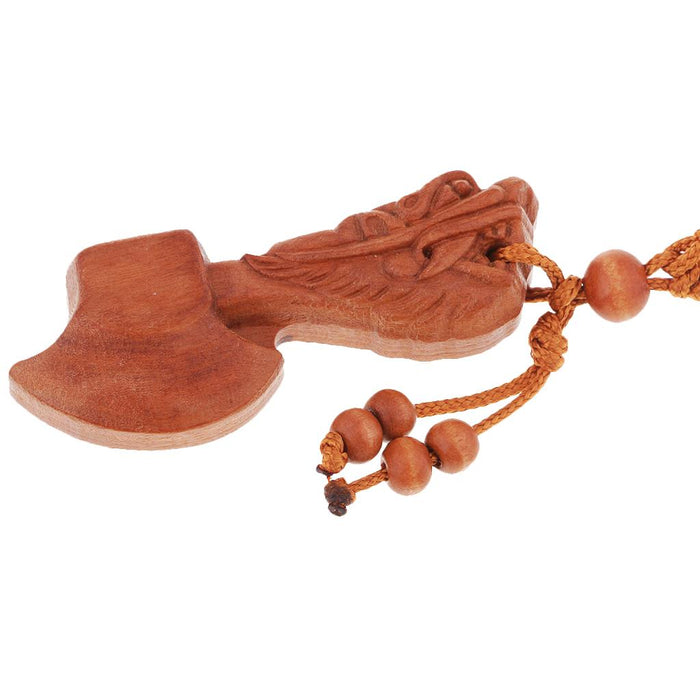 Crofta Wooden Carving Car/Bag/Purse Key Ring Lucky Pendant Key Chain 4