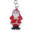 Crofta Woman Christmas Keychain Key Ring Phone Chain for Handbag Car Key Decor Santa 4