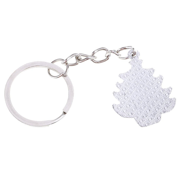 Crofta Woman Christmas Keychain Key Ring Phone Chain for Handbag Car Key Decor Christmas Tree