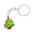 Crofta Woman Christmas Keychain Key Ring Phone Chain for Handbag Car Key Decor Christmas Tree