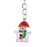 Crofta Woman Christmas Keychain Key Ring Phone Chain for Handbag Car Key Decor Snowman 2