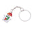 Crofta Woman Christmas Keychain Key Ring Phone Chain for Handbag Car Key Decor Snowman 2