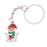 Crofta Woman Christmas Keychain Key Ring Phone Chain for Handbag Car Key Decor Snowman 2