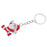 Crofta Woman Christmas Keychain Key Ring Phone Chain for Handbag Car Key Decor Santa 8