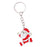 Crofta Woman Christmas Keychain Key Ring Phone Chain for Handbag Car Key Decor Santa 8