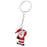 Crofta Woman Christmas Keychain Key Ring Phone Chain for Handbag Car Key Decor Santa 9