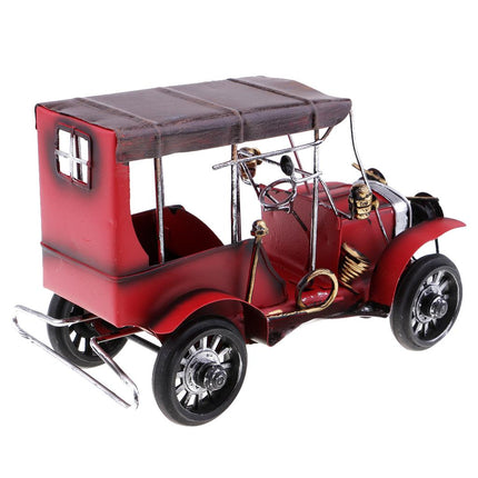 Crofta Vintage Car Music Box Classical Music Box Craft Gifts for Home Ornament Red