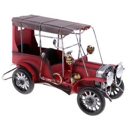 Crofta Vintage Car Music Box Classical Music Box Craft Gifts for Home Ornament Red