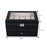 Crofta 20 Slots PU Leather Watch Display Case Glass Top Jewelry Storage Organizer