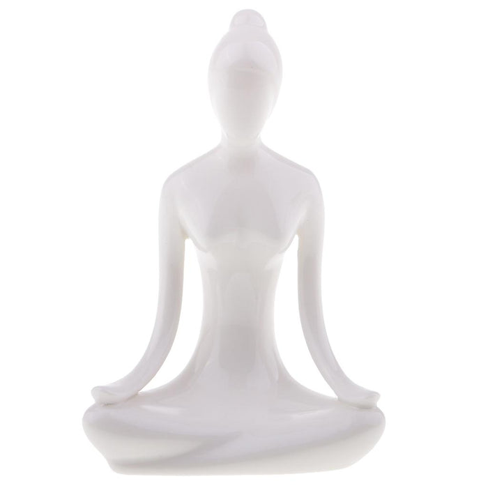 Crofta Yoga Pose Yoga Figurine Statue Meditation Yoga Collection Gifts for Collection Lovers