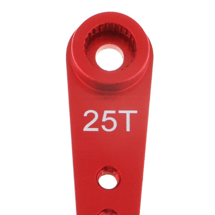 37mm 25T Steering Servo Arm Horn M2.5 Hole For RC Car Boat Futaba  Red