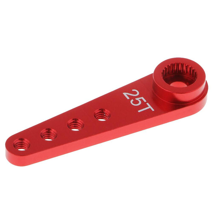 37mm 25T Steering Servo Arm Horn M2.5 Hole For RC Car Boat Futaba  Red