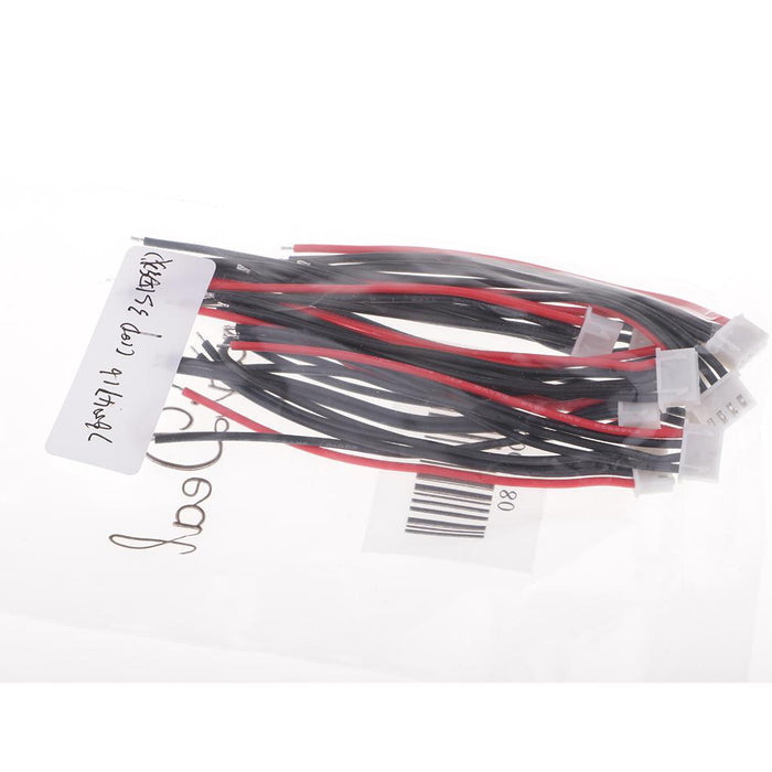 10pcs 10cm Silicone JST-XH Balance Cable 22AWG for Lipo Lithium Battery 3S