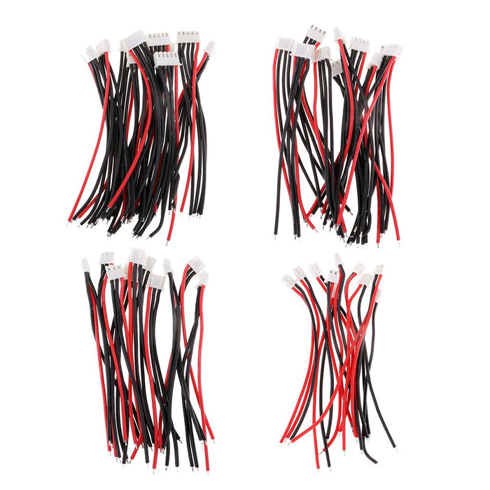 10pcs 10cm Silicone JST-XH Balance Cable 22AWG for Lipo Lithium Battery 3S