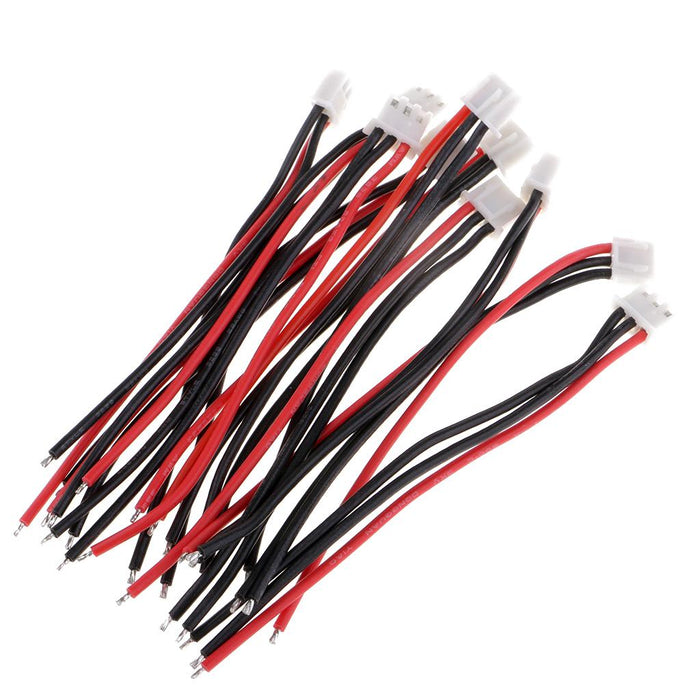 10pcs 10cm Silicone JST-XH Balance Cable 22AWG for Lipo Lithium Battery 2S